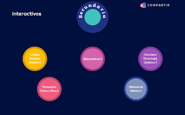 Serie Compartir. Secundaria 3. Interactivos  from Chrome web store to be run with OffiDocs Chromium online