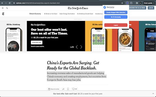 Sermon.ly snippets Chrome Extension  from Chrome web store to be run with OffiDocs Chromium online
