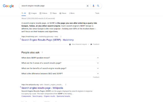 SERP aus dem Chrome-Webshop zur Ausführung mit OffiDocs Chromium online