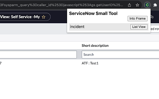 ServiceNow Small Tool from Chrome web store to be run with OffiDocs Chromium online ServiceNow Small Tool from Chrome web store to be run with OffiDocs Chromium online