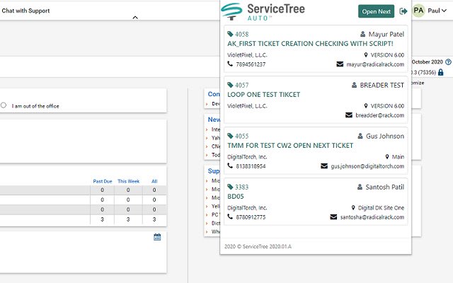 ServiceTree AUTO [ConnectWise Plugin]  from Chrome web store to be run with OffiDocs Chromium online