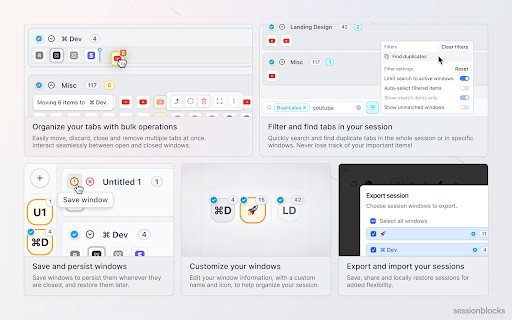 sessionblocks from Chrome web store to be run with OffiDocs Chromium online sessionblocks from Chrome web store to be run with OffiDocs Chromium online