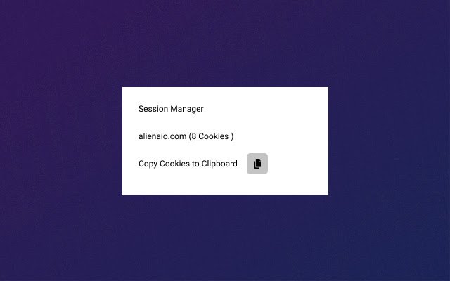 Session Manager for AlienAIO  from Chrome web store to be run with OffiDocs Chromium online