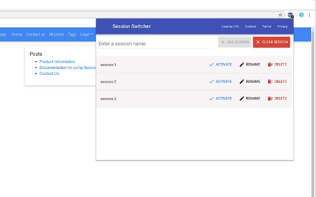 Pengalih Sesi dari toko web Chrome untuk dijalankan dengan OffiDocs Chromium online