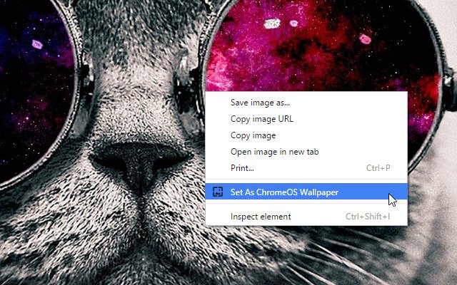 Ustaw obraz jako tapetę Chrome OS ze sklepu internetowego Chrome, aby działał z OffiDocs Chromium online