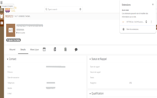 SETTERCALL OnOff Phone Dialer  from Chrome web store to be run with OffiDocs Chromium online