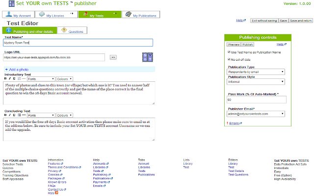 Set YOUR own TESTS  from Chrome web store to be run with OffiDocs Chromium online
