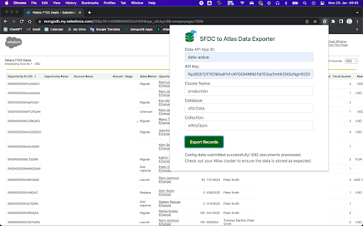 SFDC to Atlas Data Exporter  from Chrome web store to be run with OffiDocs Chromium online