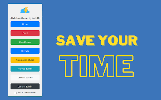SFMC QuickMenu  from Chrome web store to be run with OffiDocs Chromium online