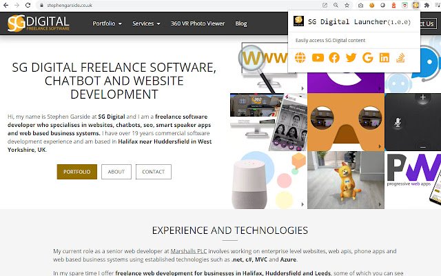 SG Digital Launcher  from Chrome web store to be run with OffiDocs Chromium online