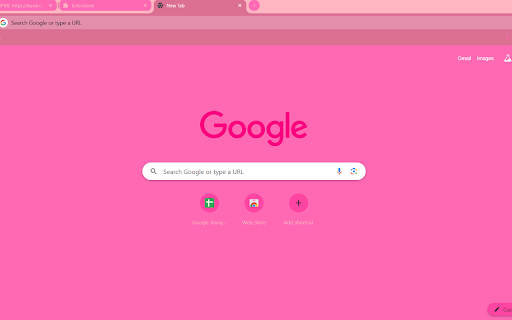 Shades of Pink Chrome Theme  from Chrome web store to be run with OffiDocs Chromium online