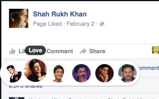 Shahrukh Khan Reactions  from Chrome web store to be run with OffiDocs Chromium online