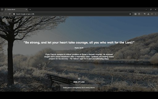 Shalom World  from Chrome web store to be run with OffiDocs Chromium online