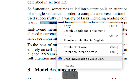 ShaoLingvo  from Chrome web store to be run with OffiDocs Chromium online