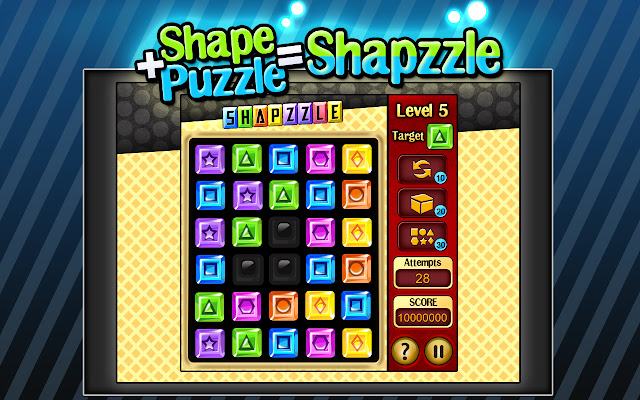 Shapzzle  from Chrome web store to be run with OffiDocs Chromium online