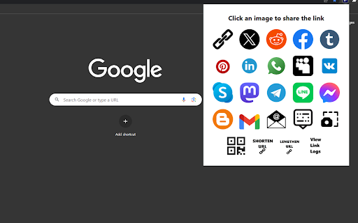 Shareitsocial media share  from Chrome web store to be run with OffiDocs Chromium online