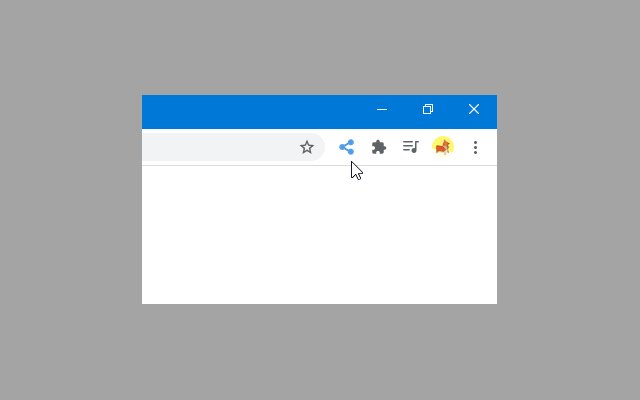 Share to Native Apps  from Chrome web store to be run with OffiDocs Chromium online