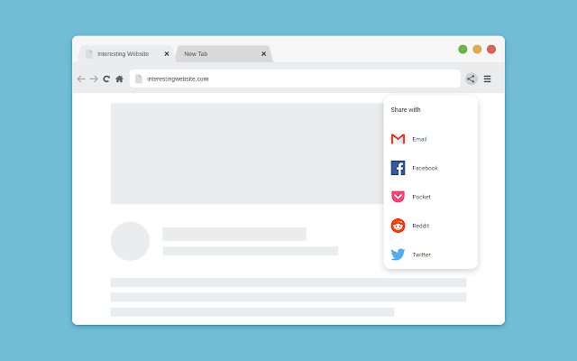 Share with for Google Chrome™  from Chrome web store to be run with OffiDocs Chromium online