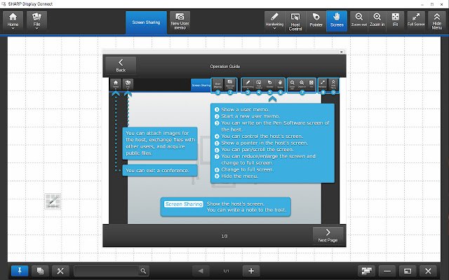 SHARP Display Connect daripada kedai web Chrome untuk dijalankan dengan OffiDocs Chromium dalam talian