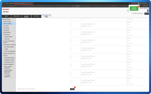 Sharp Printer Remote Unlocker  from Chrome web store to be run with OffiDocs Chromium online