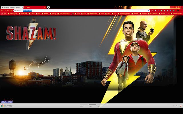 Chrome ウェブストアの Shazam Movie 2 1600 x 900 を OffiDocs Chromium online で実行する