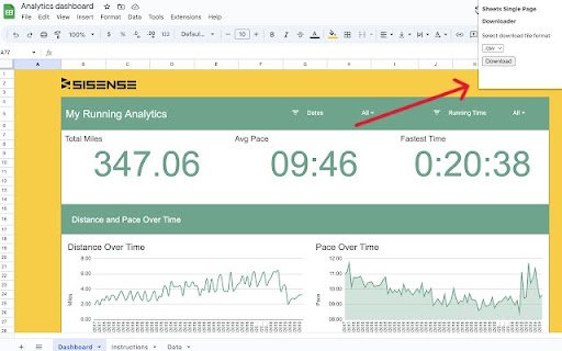 Sheets Single Page Download  from Chrome web store to be run with OffiDocs Chromium online
