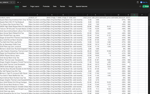 Shein Store Product Exporter  from Chrome web store to be run with OffiDocs Chromium online