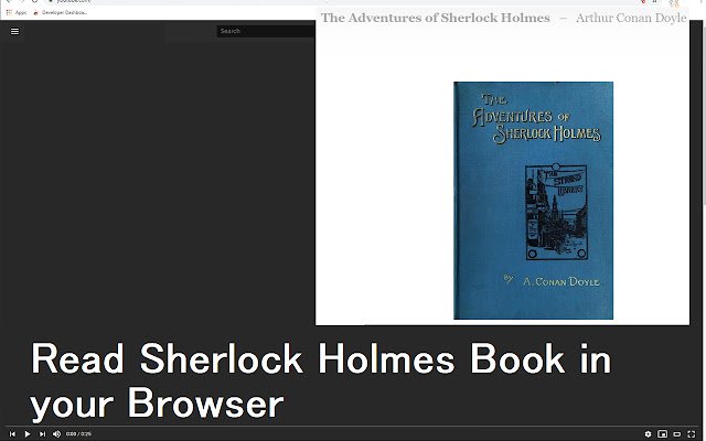 OffiDocs Chromium ile çevrimiçi olarak çalıştırılacak Chrome web mağazasından Sherlock Holmes Book PDF