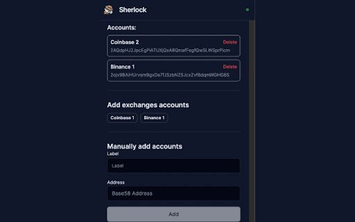 Sherlock Wallet from Chrome web store to be run with OffiDocs Chromium online Sherlock Wallet from Chrome web store to be run with OffiDocs Chromium online