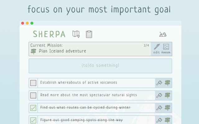 แอพ Sherpa Todo จาก Chrome เว็บสโตร์ที่จะรันด้วย OffiDocs Chromium ทางออนไลน์