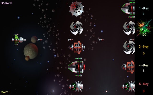 Shine Space Ship  from Chrome web store to be run with OffiDocs Chromium online