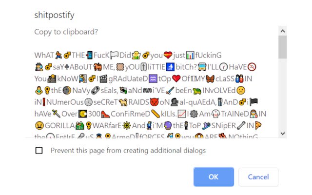 shitpostify  from Chrome web store to be run with OffiDocs Chromium online
