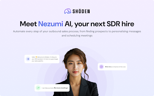 Shoden Ai from Chrome web store to be run with OffiDocs Chromium online Shoden Ai from Chrome web store to be run with OffiDocs Chromium online