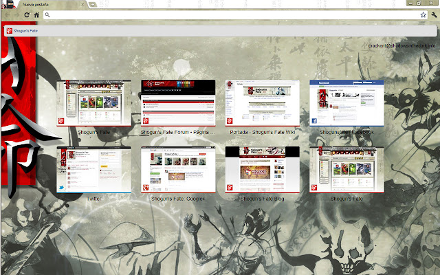 Shogunsfate.com  from Chrome web store to be run with OffiDocs Chromium online