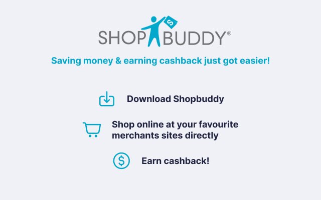 ShopBuddy dành cho Úc: Hoàn tiền khi mua sắm từ cửa hàng Chrome trực tuyến sẽ chạy với OffiDocs Chromium trực tuyến