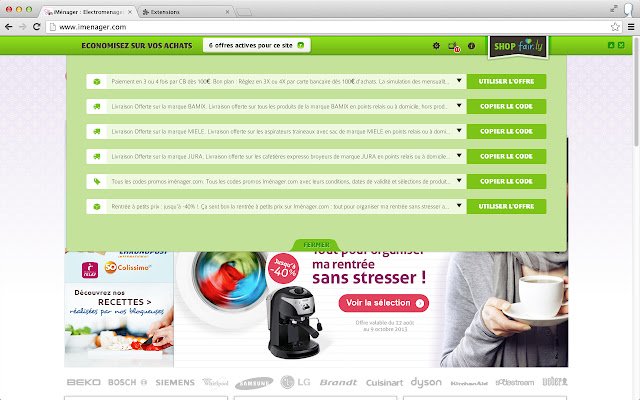 OffiDocs Chromium オンラインで実行される Chrome ウェブストアから公正に買い物をする