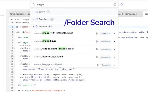 Shopify Code / Theme Search Free  Fast  from Chrome web store to be run with OffiDocs Chromium online