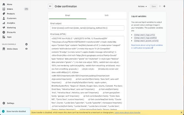 Shopify Email Template Exporter by UpOrder  from Chrome web store to be run with OffiDocs Chromium online