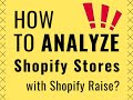 La herramienta de análisis de tienda Shopify Raise Shopify de Chrome web store se ejecutará con OffiDocs Chromium en línea