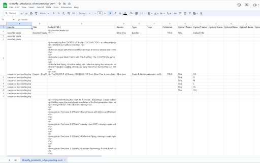 Shopify scraper to export products to CSV from Chrome web store to be run with OffiDocs Chromium online Shopify scraper to export products to CSV from Chrome web store to be run with OffiDocs Chromium online