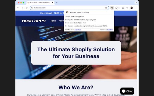 Shopify Theme Checker by Hura Apps  from Chrome web store to be run with OffiDocs Chromium online