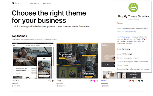 Shopify Theme Detector by Shopify Spy from Chrome web store to be run with OffiDocs Chromium online Shopify Theme Detector by Shopify Spy from Chrome web store to be run with OffiDocs Chromium online