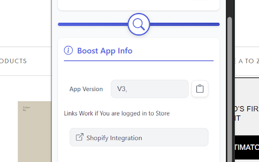 ShopifyXBoostInfo  from Chrome web store to be run with OffiDocs Chromium online