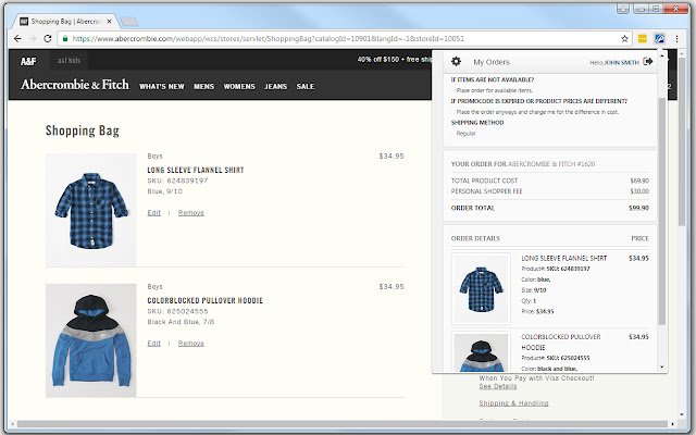 ShopPin de Chrome web store se ejecutará con OffiDocs Chromium en línea