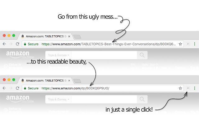 Shorten Shopping URL  from Chrome web store to be run with OffiDocs Chromium online