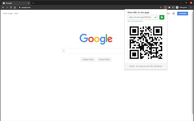 Shorti URL Shortener из интернет-магазина Chrome будет работать с OffiDocs Chromium онлайн