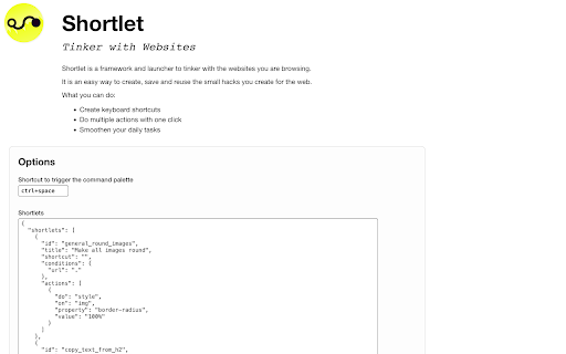 Shortlet Tinker with Websites  from Chrome web store to be run with OffiDocs Chromium online