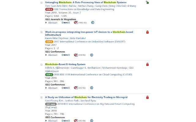 Show Conference/Journal Ranking  from Chrome web store to be run with OffiDocs Chromium online