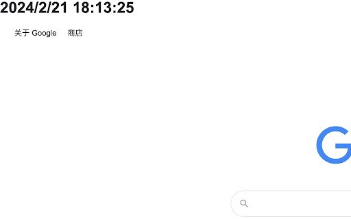 Show Current Time  from Chrome web store to be run with OffiDocs Chromium online