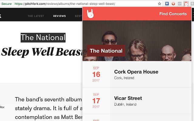 Showdown Find concerts  from Chrome web store to be run with OffiDocs Chromium online